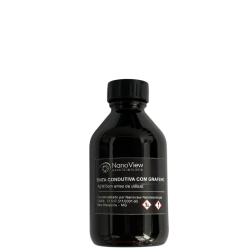 frasco de tinta condutiva de grafeno para aplicações em contatos elétricos, eletrodos, wearbles, tecidos